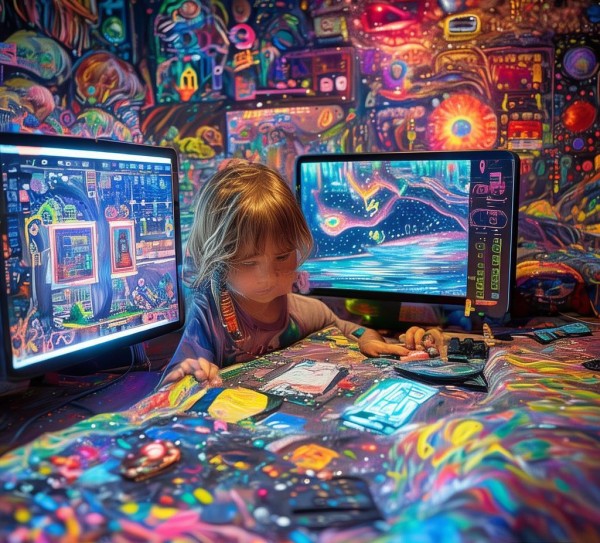 科技赋能创意，一年级小朋友的绘画新世界